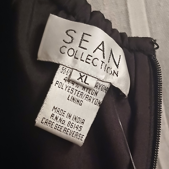 VINTAGE SEAN COLLECTION Black Halter HIGH LOW Dress - Picture 8 of 10